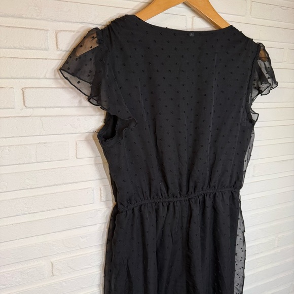 Nevena Rae Black Monochrome Polka Dot Wide Leg Jumpsuit, Women’s Size Large - Picture 9 of 10